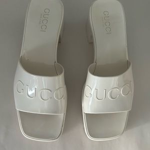 Gucci rubber slide sandals